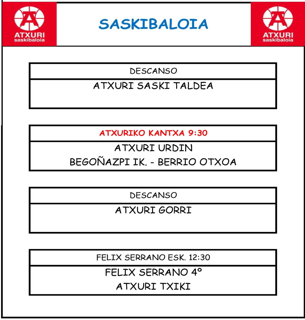 SASKIBALOI Partiduak 2017/02/25